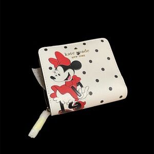 Kate Spade New York X Disney Minnie Mouse Zip Around Wallet